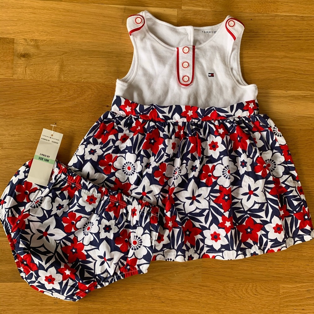 Girls brand new Tommy Hilfiger dress. Size 18 mo